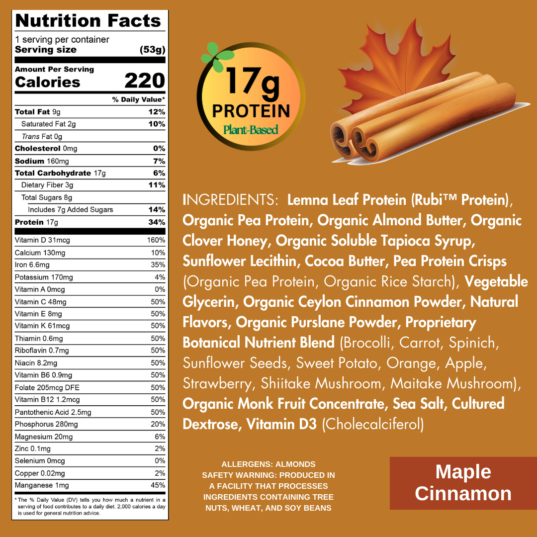 Maple Cinnamon Protein Bar