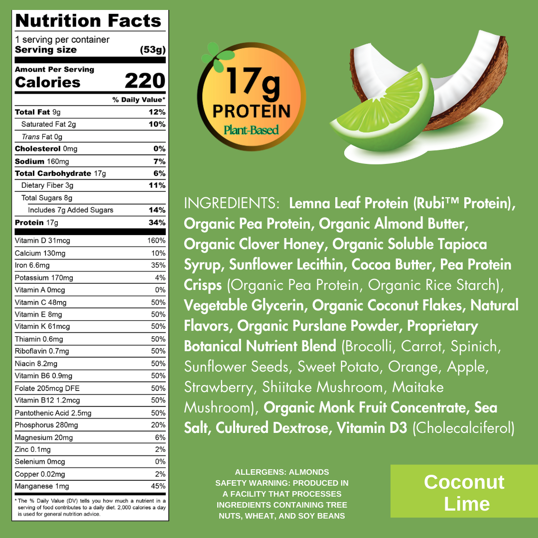 Coconut Lime Protein Bar